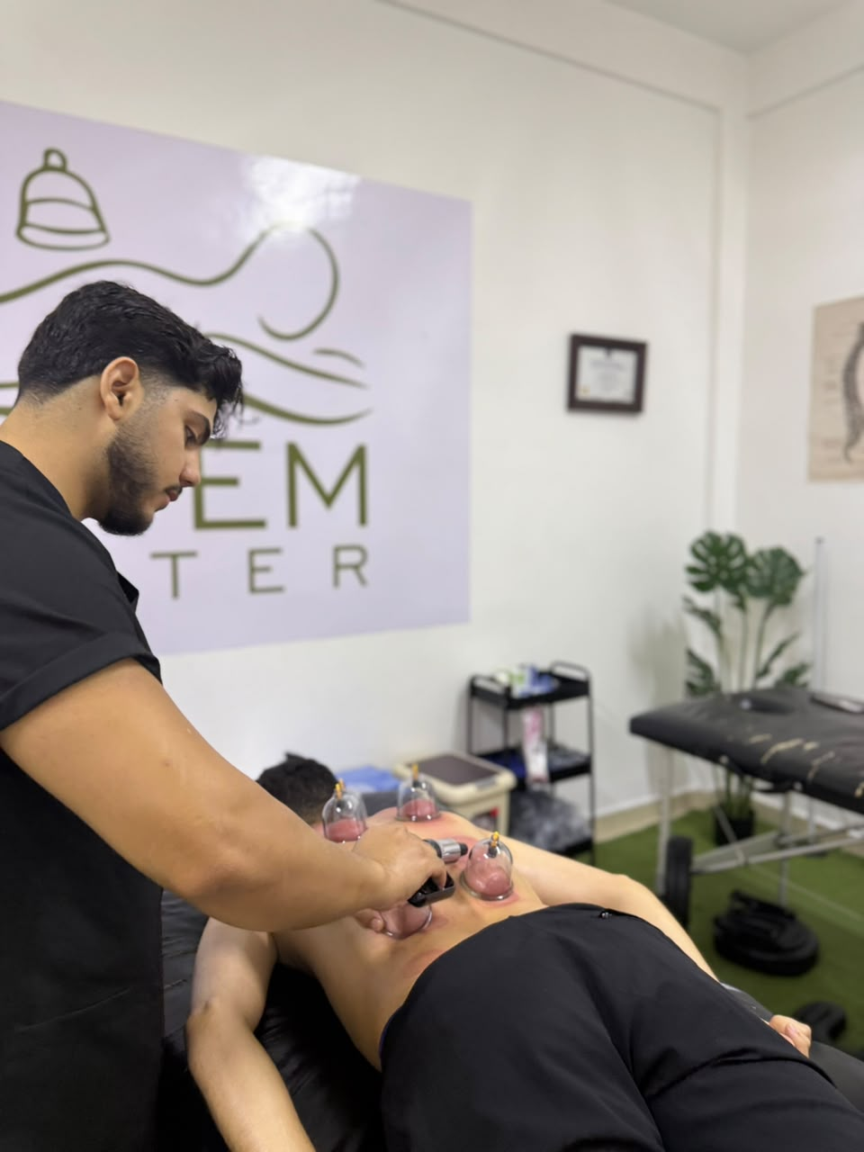 Cupping session at TAYYEM CENTER